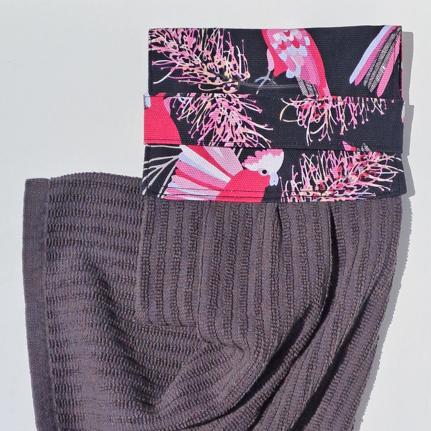 Tea Towel - Pink and Grey Galahs